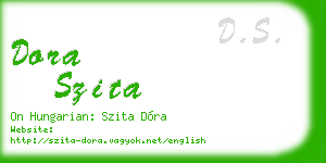 dora szita business card